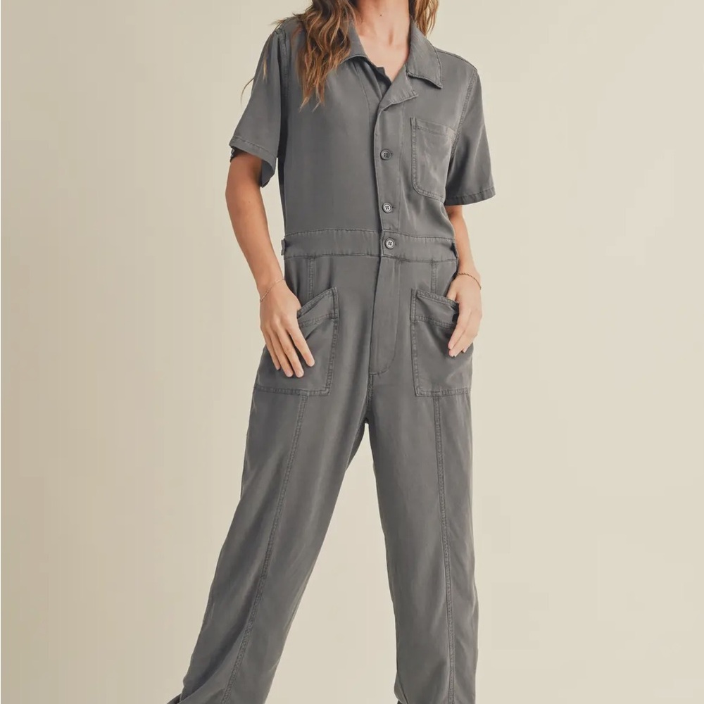 Chic Charcoal Women's Jumpsuit